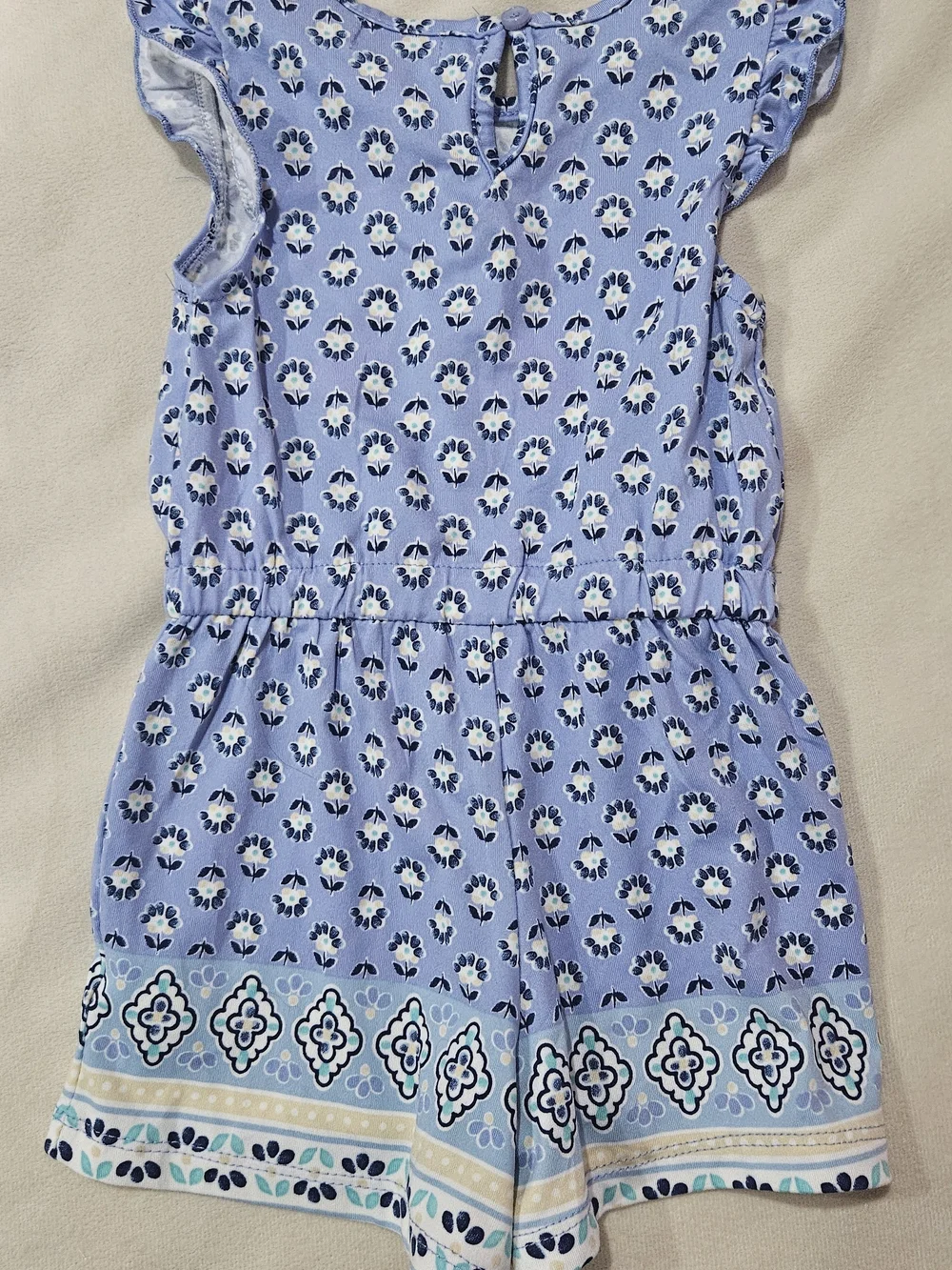 Btween Baby Lilac Floral One-piece - 24 Months